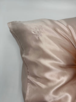 UHA SILK PILLOWCASE - SIDENÖRNGOTT LJUSROSA