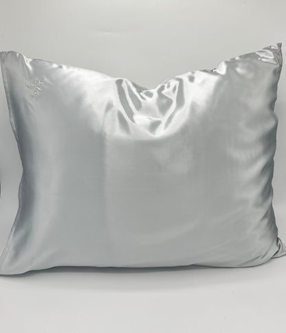 SILK PILLOWCASE - GREY - 22 MOMME