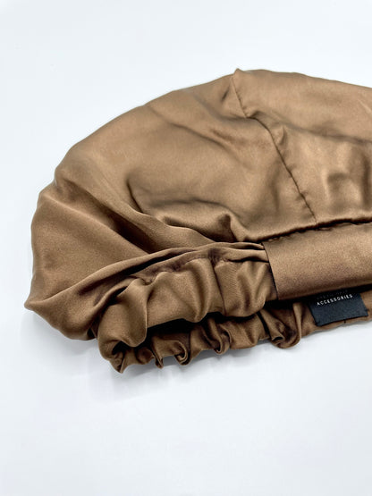 Mulberry Silk Bonnet - Brandy